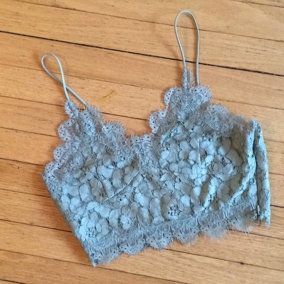Tops - Sage Lace Crop Top Bralette 10